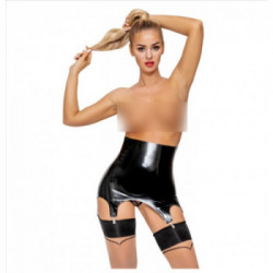 Late X Suspender Belt - Reggicalze in Lattice Nero, Taglia S