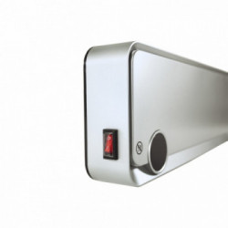 Argo Kompass - Termoventilatore da parete, Ceramico, 2000 W, Timer, Argento