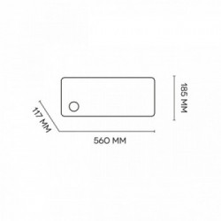 Argo Kompass - Termoventilatore da parete, Ceramico, 2000 W, Timer, Argento