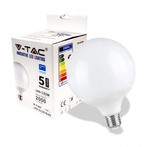 LED Bulb - Samsung Chip 18W E27 G120 Plastic...