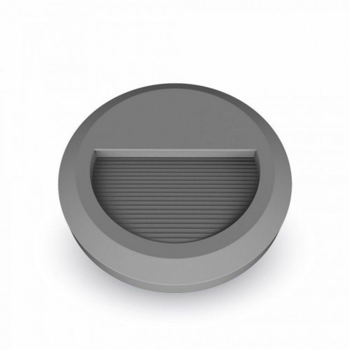 2W LED Step Light Grey Body Round IP65 4000K