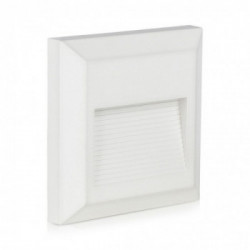 2W LED Step Light White Body Square IP65 3000K