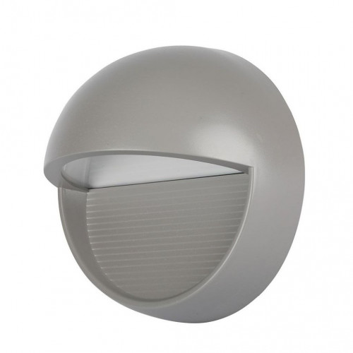 3W LED Step Light Grey Body Round IP65 4000K