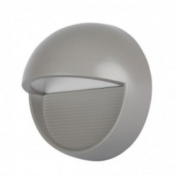 3W LED Step Light Grey Body Round IP65 4000K