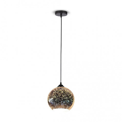 Pendant Light Holder E27 With 3D Glass...