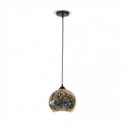 Pendant Light Holder E27 With 3D Glass Lampshade 150mm