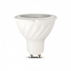 LED Spotlight Samsung Chip - GU10 7W Plastic Smd With Lens 3000K