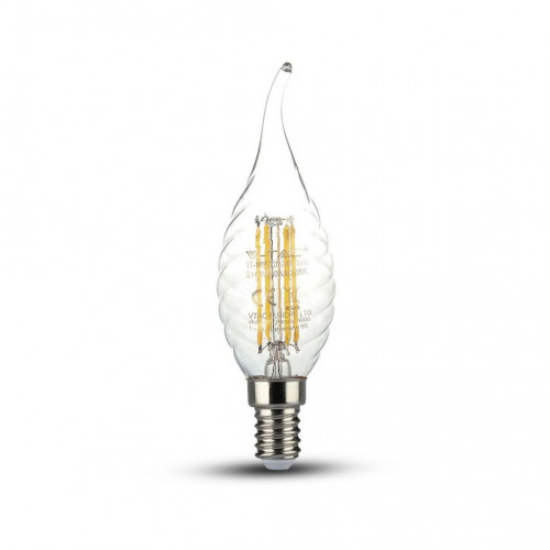 LED Bulb - 4W Filament E14 Twist Candle Tail 6400K