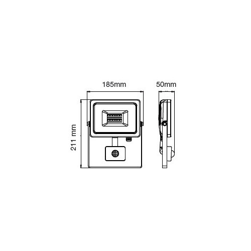 V-TAC VT-20-S 20 W LED Nero