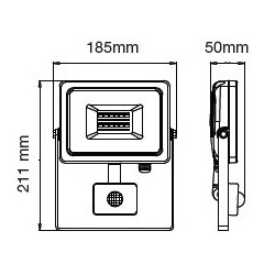 V-TAC VT-20-S 20 W LED Nero