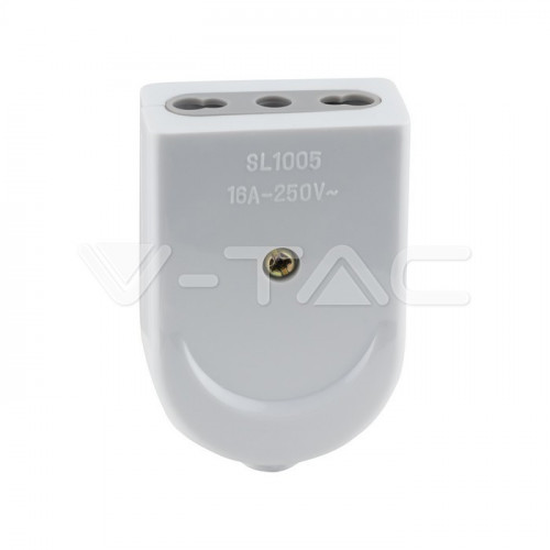 V-TAC 8728 presa elettrica Tipo L Bianco 2P+T