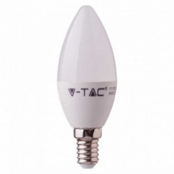 LED Bulb - Samsung Chip 4.5W E14 Plastic Candle 6400K