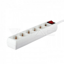 V-TAC VT-1115 prolunghe e multiple 1,5 m 5 presa(e) AC Interno Bianco