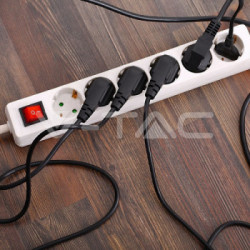 V-TAC VT-1115 prolunghe e multiple 1,5 m 5 presa(e) AC Interno Bianco