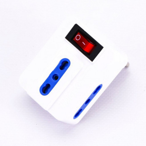 Adattatore 3 vie 10/16A presa Italiana con...