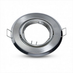 GU10 Round Spotlight Fitting Satin Nickle 2 pcs/box ?93