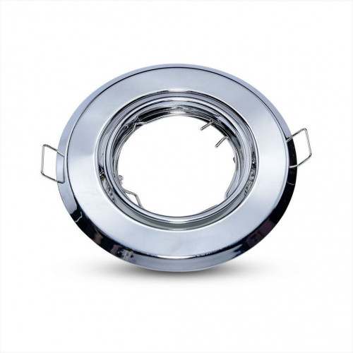 GU10 Round Spotlight Fitting Chome 2 pcs/box ?93