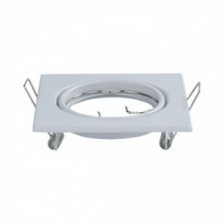 GU10 Square Spotlight Fitting White 2 pcs/box 82X82