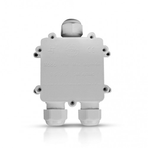 Waterproof White Terminal Block 8-12mm IP68