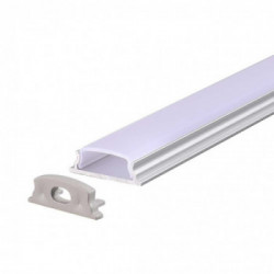Mounting Kit With Diffuser For Led Strip 2000X18X6Mm-White Housing