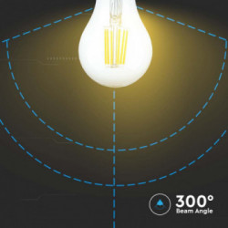 V-TAC Lampadina LED E27 10W A67 Filamento 4000K