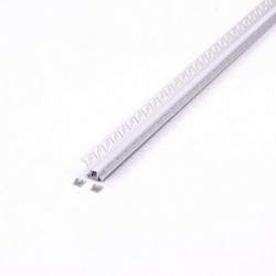 Led Strip Mounting Kit With Diffuser Aluminum Milky Gypsum Inner Corner 2000MM