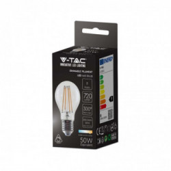 V-TAC Lampadina LED E27 8W A67 a Filamento 3000K Dimmerabile