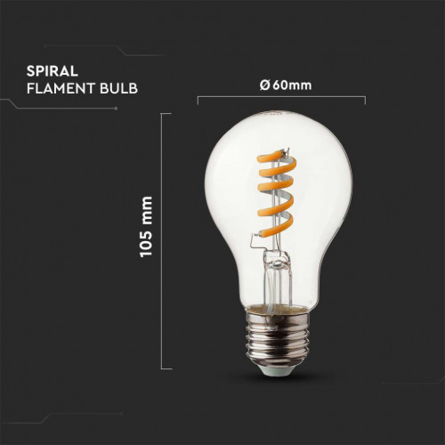 V-TAC Lampadina LED E27 4W 100LM/W A60...