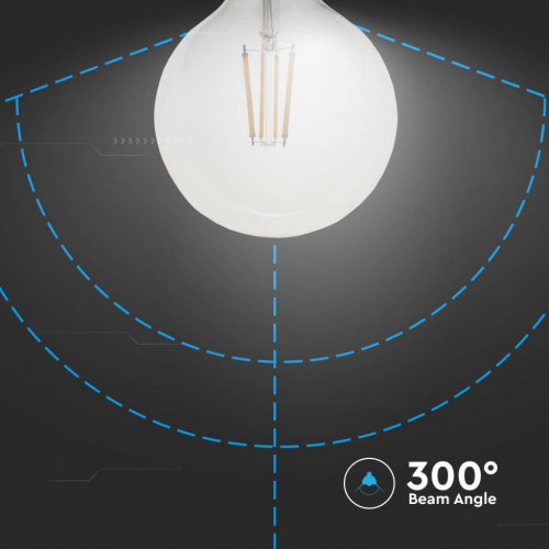 V-TAC Lampadina LED E27 12,5W G125 Filamento 4000K