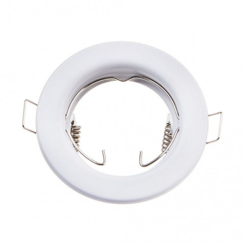 GU10 Round Spotlight Fitting White 2 pcs/box
