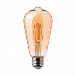 V-TAC Lampadina LED E27 6W ST64 Filamento Ambrato 2200K