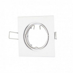 GU10 Fitting Square Movable White
