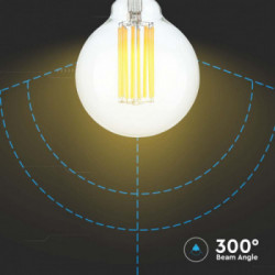 V-TAC Lampadina LED E27 6W G95 2700K