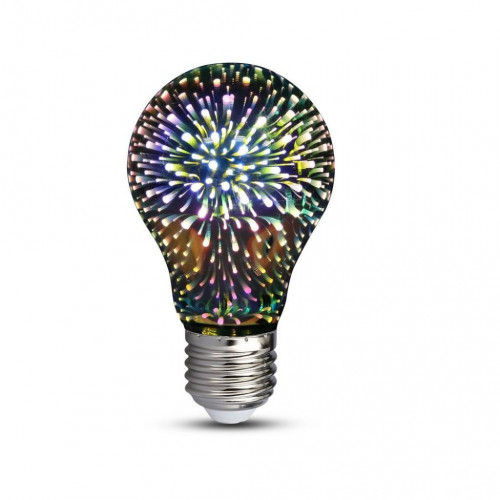 V-TAC Lampadina LED E27 5W A60 Filamento 3D 3000K