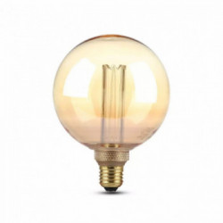 V-TAC Lampadina LED E27 4W G125 Filamento Ambrato 2200K