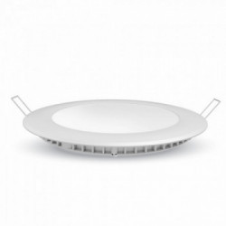 12W LED Panel Premium Samsung Chip Round 3000K