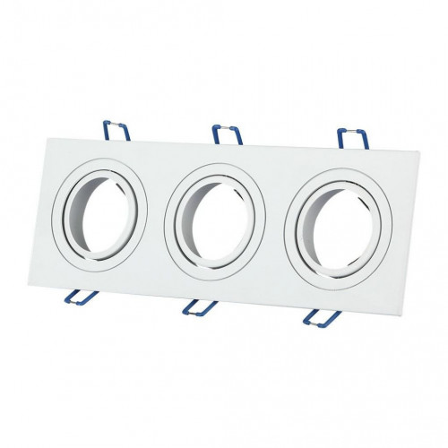 3*GU10 Fitting Square White