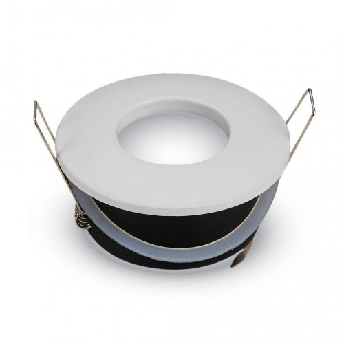 GU10 Fitting Matt Round ?84 White