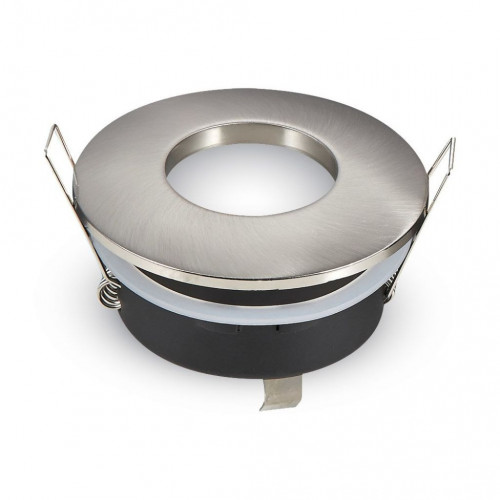 GU10 Fitting Matt Round ?84 Satin Nickel