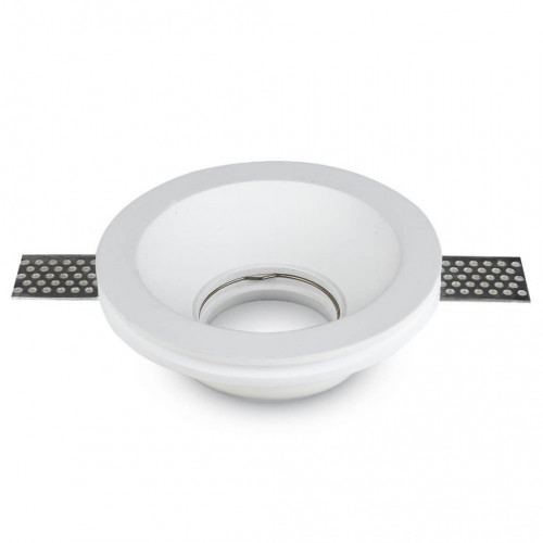 GU10 Fitting Round Gypsum White
