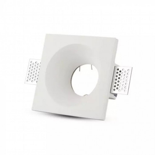 GU10 Fitting Square Gypsum White