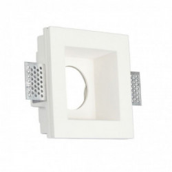 GU10 Fitting Square Gypsum White