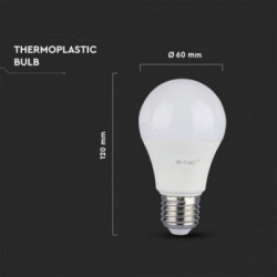 V-TAC Lampadina LED E27 11W 100LM/W A60 2700K (Box 3 pezzi)