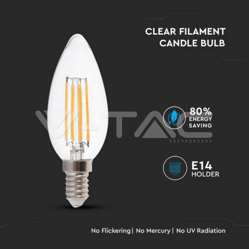 V-TAC VT-2174 lampada LED 4 W E14 F