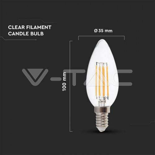 V-TAC VT-2174 lampada LED 4 W E14 F