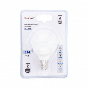 Lampadina LED 4W E14 P45...