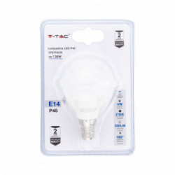 Lampadina LED 4W E14 P45 2700K (Blister 1 pezzo)