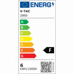 VT-2416 6W P45 FILAMENT BULB-CLEAR COVER  COLORCODE:2700K E14 2PC BLISTER PACK