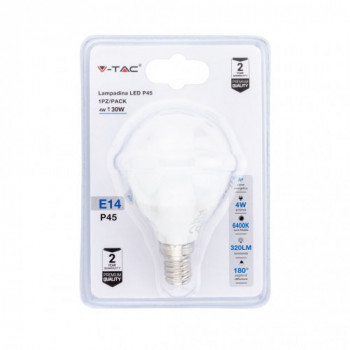 Lampadina LED 4W E14 P45...