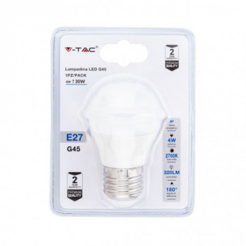 Lampadina LED 4W E27 G45...